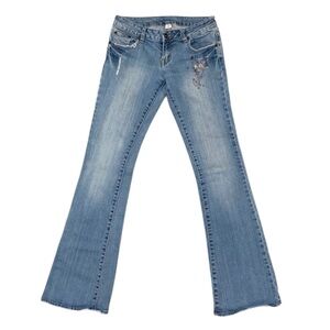 ANCHOR BLUE Y2K Low‎ Rise Flare Jeans